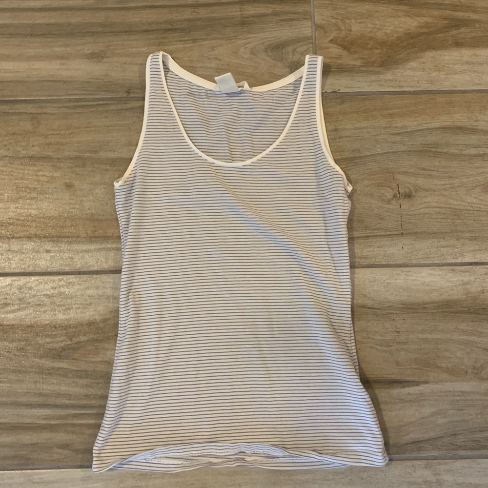 Basic Navy and white striped H&M tank